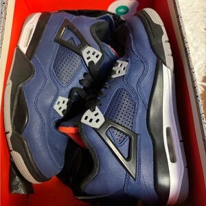 Jordan Blue and Black Sneakers